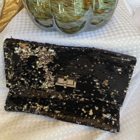 🌟HP🎉STYLISH🌟Mossimo Sequin Handbag/Clutch - Picture 4 of 16